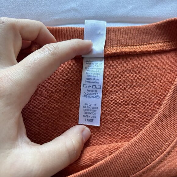 Fall Pumpkin Scarecrow Shirt Long Sleeve Orange Studded Womens Size Large Autumn - Picture 3 of 7